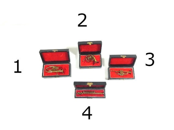 Miniatuur muziekinstrumenten (4st) | Bestel nu bij onze shop