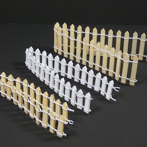 1 Fairy Garden Gate Wood Picket Fence White Or Brown Fairy Garden Mini Garden Doll Supplies Fairy Accessory