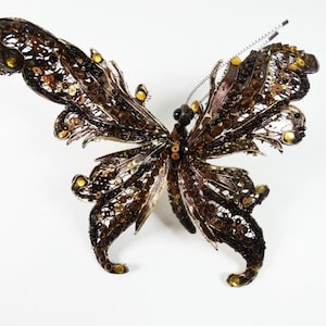 Butterfly Brown Jumbo 6.25x6 Inches Fake Butterfly Artificial Butterfly Scrapbooking Butterfly Wreath Craft Supplies