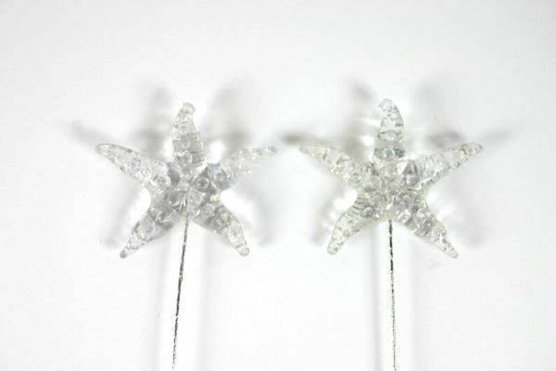 Hawaiian Beach Cake Toppers Set - Plumeria Flowers, Starfish, Seashells For Tropical Luau Party Decor - View #4