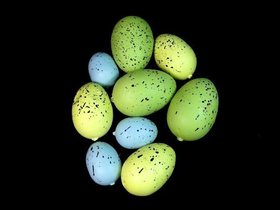 10 stücke 1,2 '' Realistische Künstliche Gesprenkelte Eier Ostern Malerei 