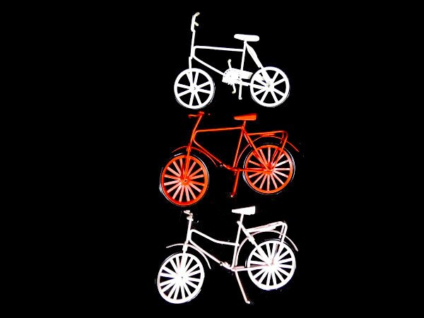 1 mini bici vintage in miniatura mini bici piccola torta topper abbellimento bouquet ghirlanda forniture per bambole