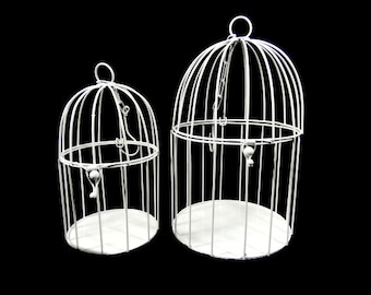 1 Large Or Medium Mini Fairy Garden Bird Cage Mini Bird Cage Cake Topper Cage White Cage Doll House Supplies Ornate Bird Cage Centerpiece