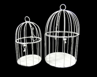 Vintage Bird Cage Decor, French Birdcases Decorations, Shabby