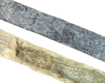 2 Yards Brown Black Or Gray Faux Fur Trimming Decorative Trim Deco Fur Trim Curtain Trim, Sewing Supply, Pillow Edging