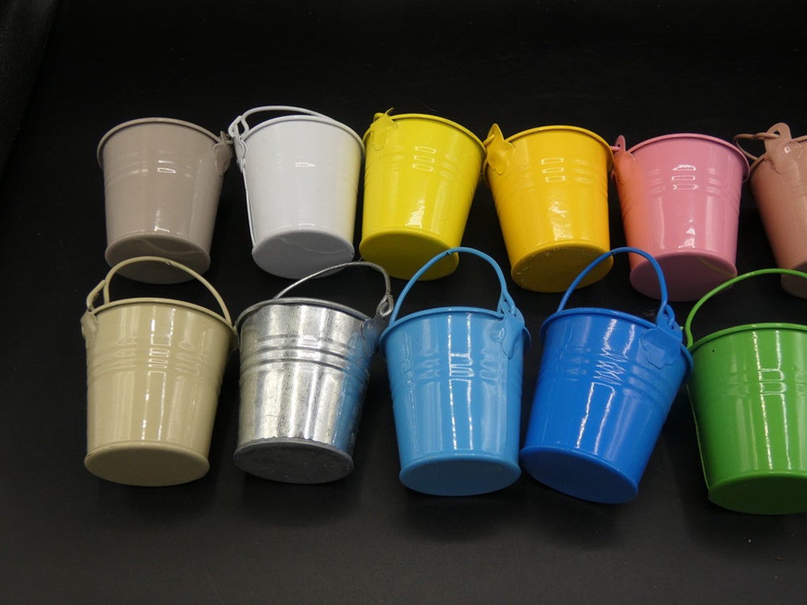 Small Buckets Mini Buckets 2.25 Inches Floral Arranging Etsy