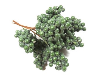 4 Big Bundles Of Dark Green Berries Artificial Berries Fake Berry Cluster Scrapbooking Flower Embellishments Craft Flowers