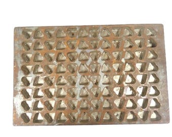 Rare Antique Metal Heart Chocolate Mold Chocolate Hearts Shape Mold Candy Shop Bonbon Mold Nr 2