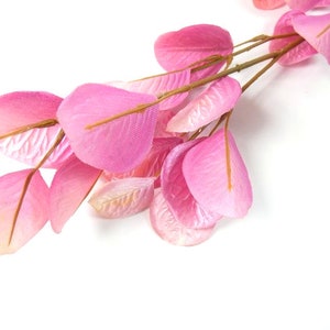 Metallic Pink Artificial Cotinus Coggygria Leaves Smoketree Leaves Smoke Tree Leaves Scrapbooking Crafting Embellishments Wreaths