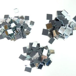 Rolle selbstklebende Glas Craft Mini Square & Runde Spiegel Mosaikfliesen