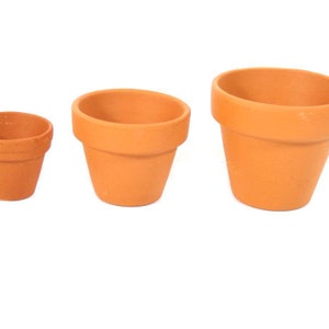 5 Small Terracotta Pots 1.2 or 1.5 or 1.8 inches Mini Planting Pots Fairy Garden Pots Terracotta Vases Mini Garden Pots Terrarium Pots Nr 2