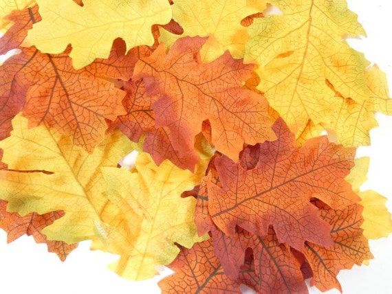 Lot De 200 Feuilles D'érable Artificielles D'automne – Mélange