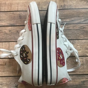Hand Painted Donut Converse | Donut Low Top Converse