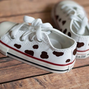 Chocolate Brown Cow Print Converse | Custom Brown Cow Print Converse