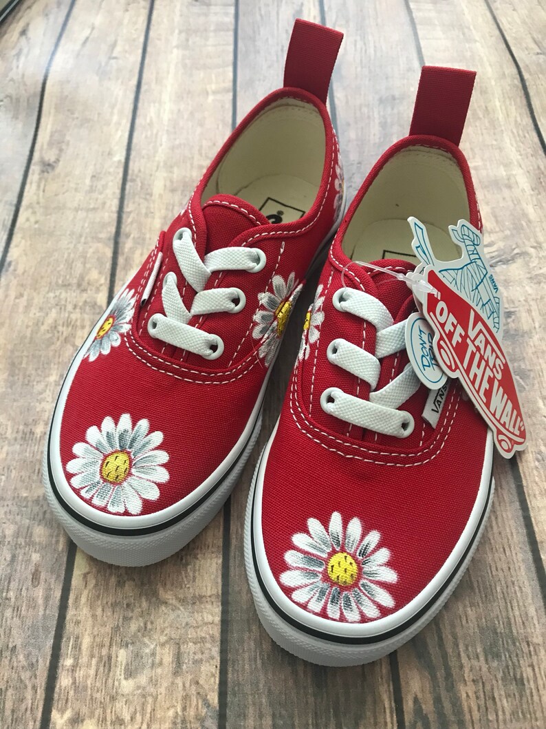 Scattered Daisy Toddler & Women's Vans Hand Painted Etsy