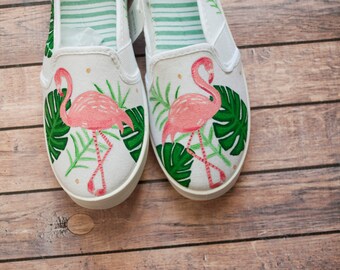 flamingo slip on vans