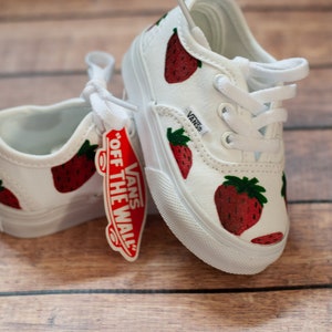 Strawberry Toddler Vans Strawberry Vans Custom Vans image 3