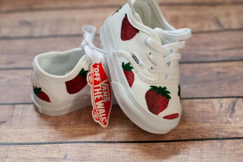 Strawberry Toddler Vans Strawberry Vans Custom Vans image 3