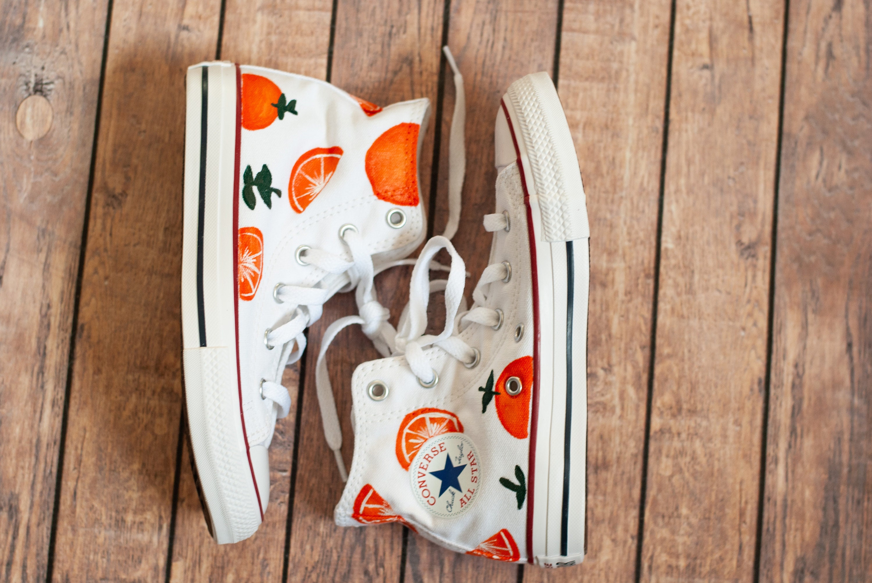 Orange Converse - Etsy Orange Converse - Etsy