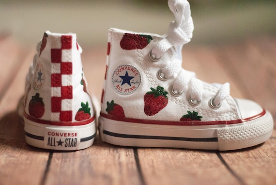 Converse Red and White Athletic Shoes with High-Top Design Converse All Star Hi Red Ankle-High Fashion Sneaker - 10.5M  main image 3