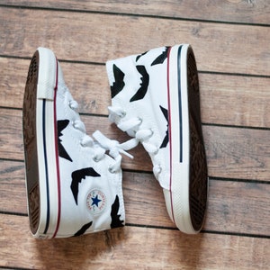 Bat Hand Painted Halloween High Top Converse