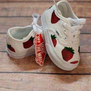 Strawberry Toddler Vans Strawberry Vans Custom Vans image 5