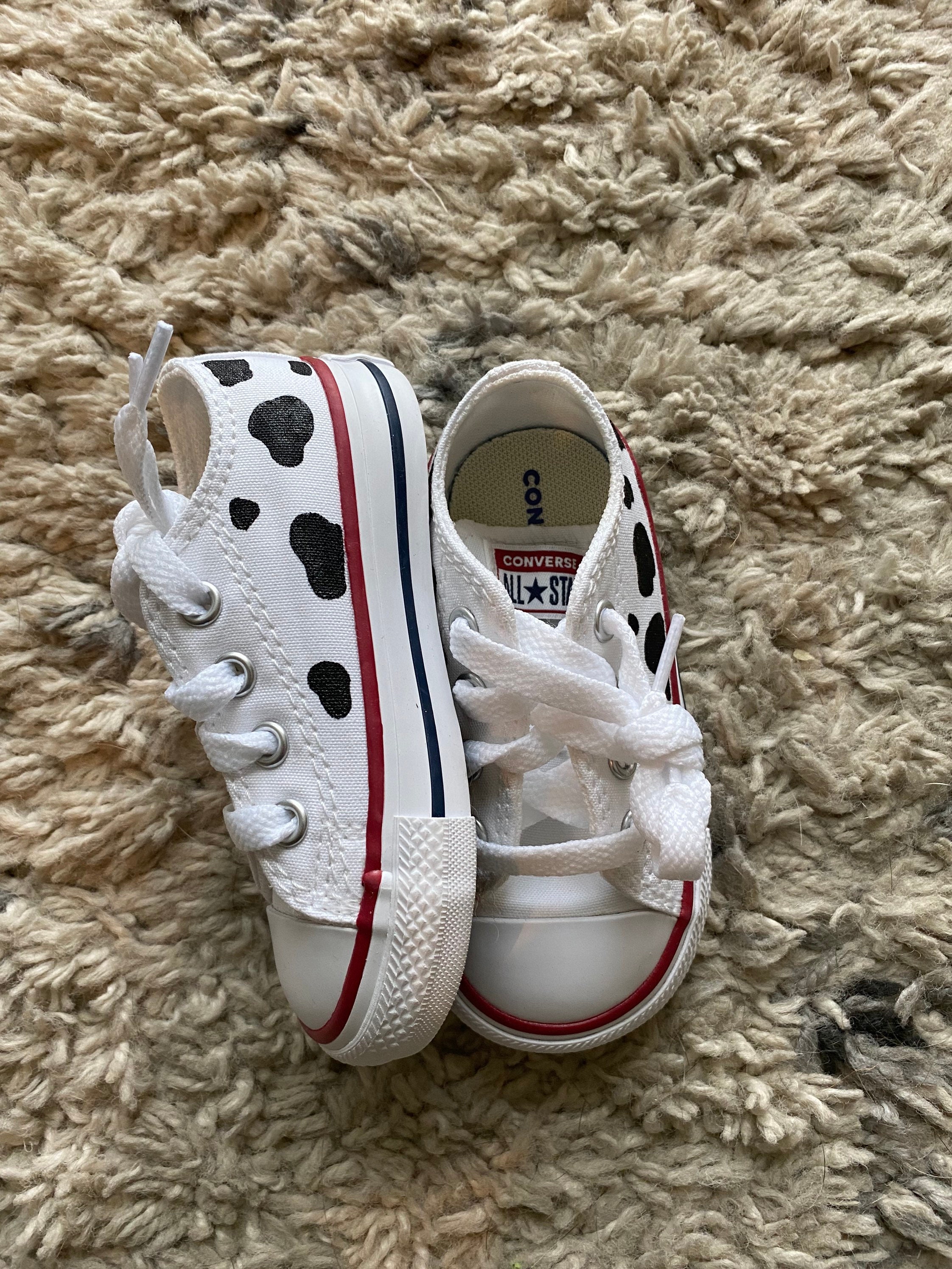 Cow print converse shoes cheap