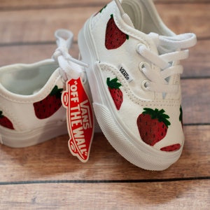 Strawberry Toddler Vans Strawberry Vans Custom Vans image 6