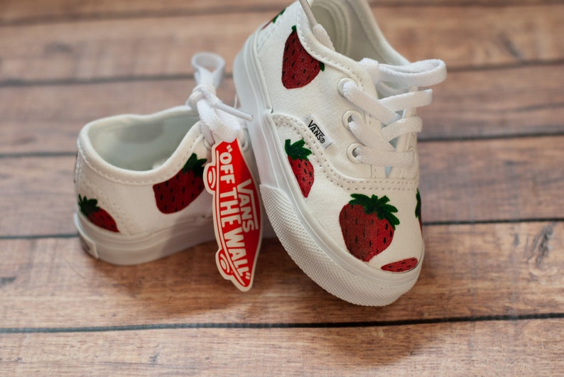 Strawberry Toddler Vans Strawberry Vans Custom Vans image 6