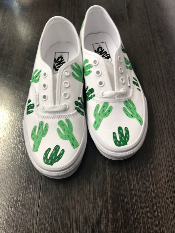 Cactus Hand Painted Vans Custom Cactus - Etsy