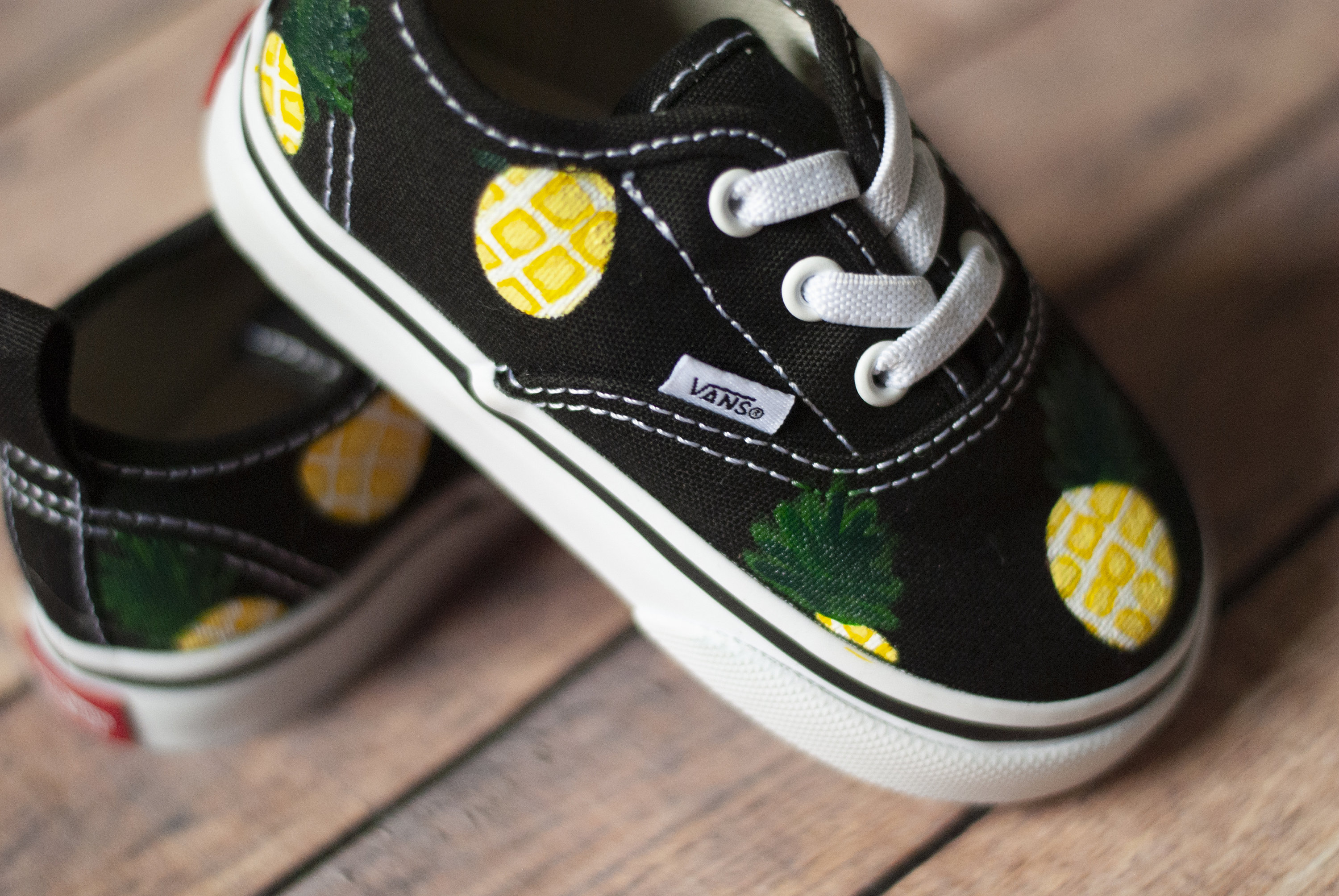 Pineapple vans etsy hotsell