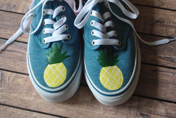 pineapple vans etsy