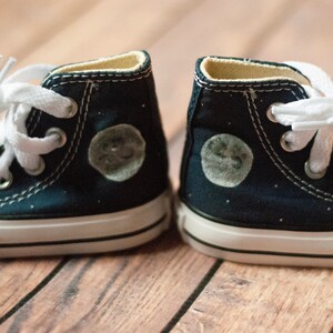 Hand Painted Moon High Top Converse