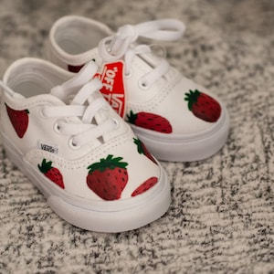 Strawberry Toddler Vans Strawberry Vans Custom Vans image 4