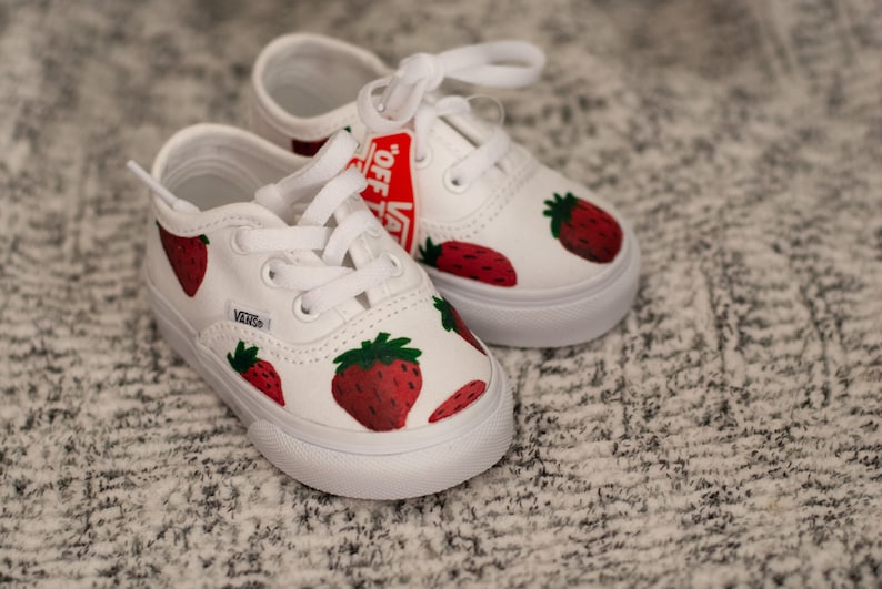 Strawberry Toddler Vans Strawberry Vans Custom Vans image 4