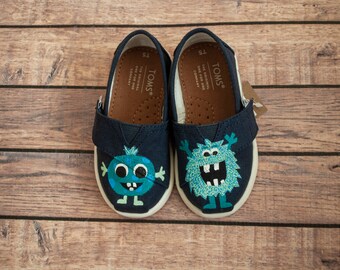 Silly Monster Hand Painted Tiny Toms