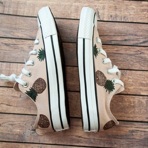 Cheetah Pineapple Custom Converse | Hand Painted Converse