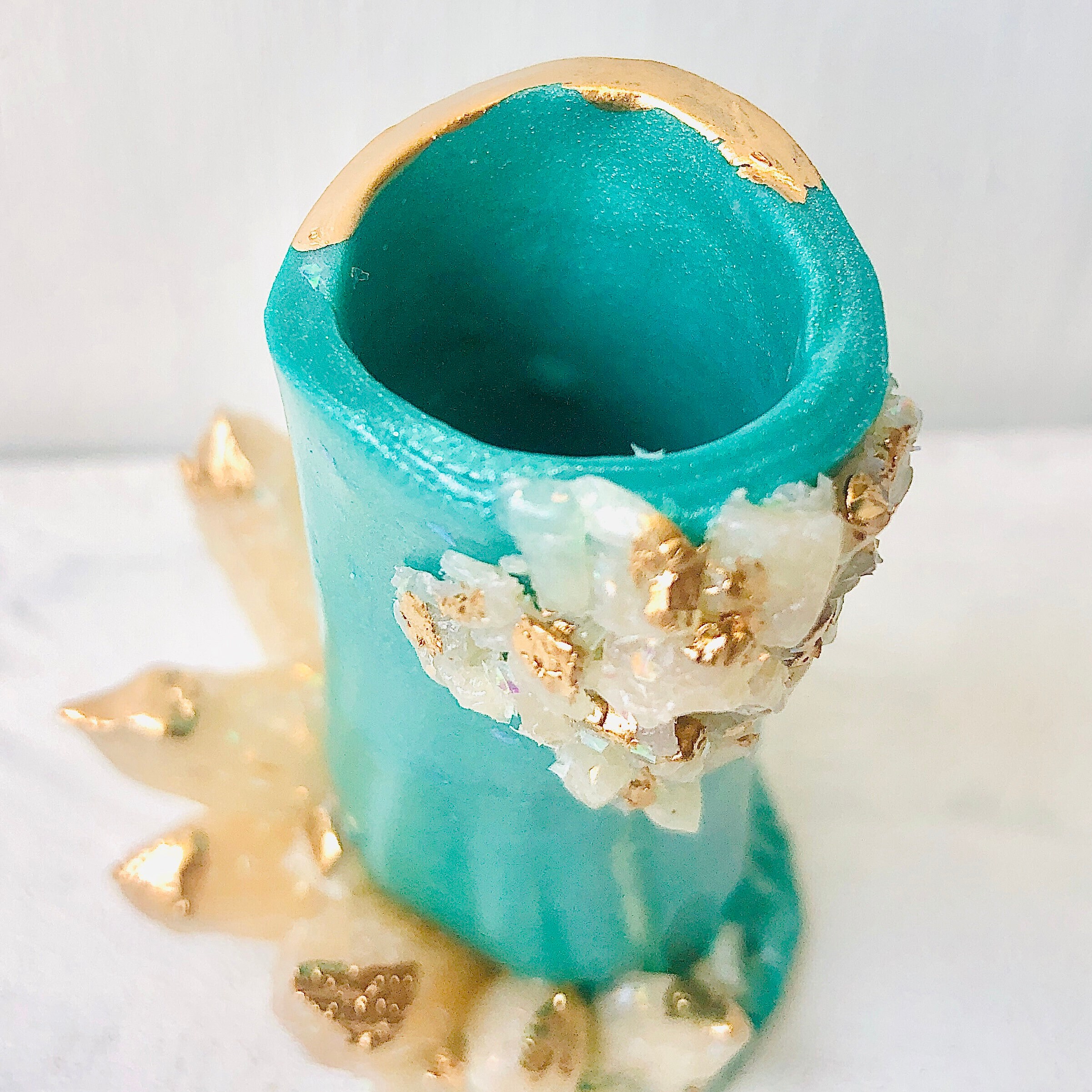 Clay Bud Vase Quartz Crystal Vase Handmade Small Polymer Etsy