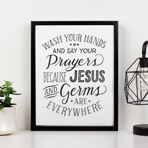 Impresión de la pared del baño impresión de la cita arte de | Etsy