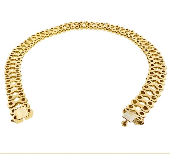 French Retro 18K Gold & Diamond Necklace - image 4