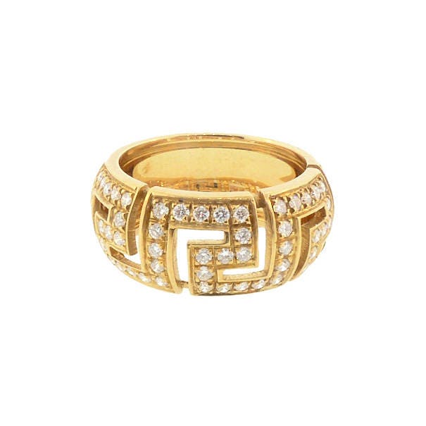 18k versace ring