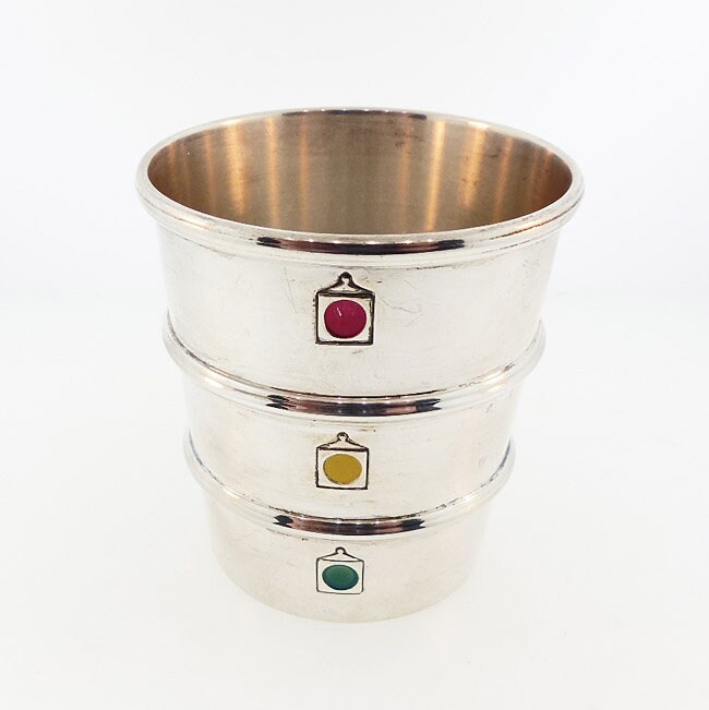 Gorham Sterling Silver Stoplight Figural Novelty Jigger