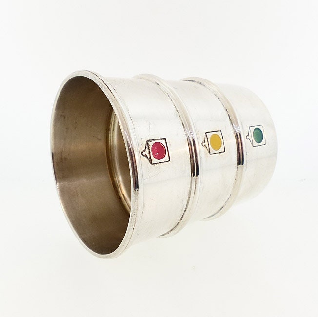 Gorham Sterling Silver Stoplight Figural Novelty Jigger