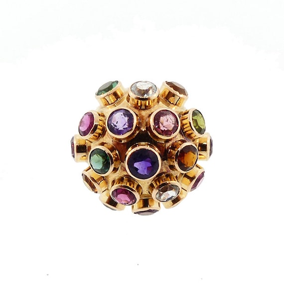 H Stern 18K Gold & Multicolored Gemstone Sputnik … - image 1