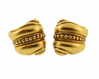 Kieselstein-Cord 18K Gold “Caviar” Earrings