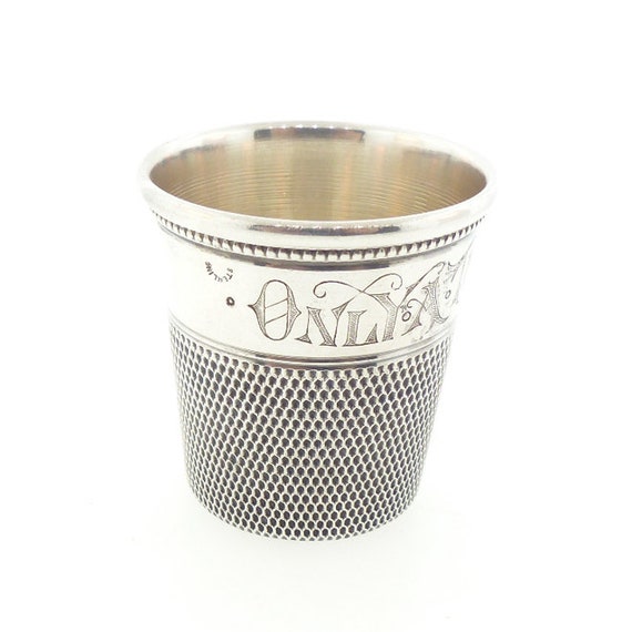 Art Deco Sterling Silver Figural Thimble Jigger Barware