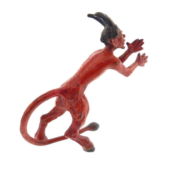 Cold-Painted Franz Bergman Austrian Bronze Halloween Devil Figurine