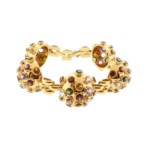 H Stern 18K Gold & Multicolored Gemstone Sputnik Bracelet | Etsy