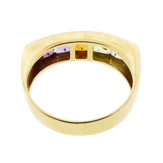 H Stern Rainbow Collection 18k Gold Multicolored Gemstone Ring