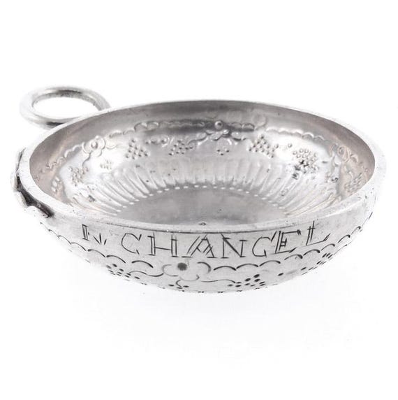 Napoleonic Era French First Standard Silver Tastevin | Wine Taster | ca. 1810 | 950 Silver Antique Barware